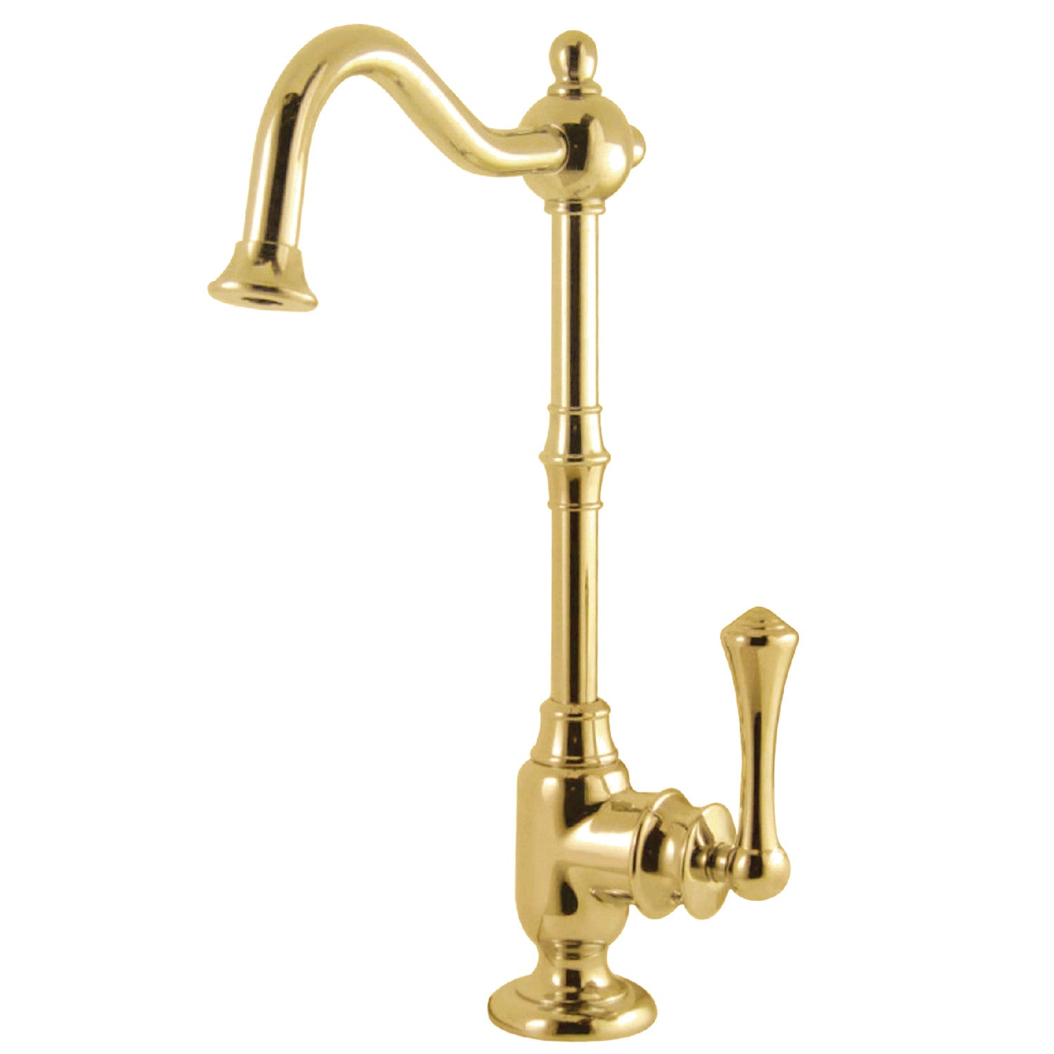 Kingston Heirloom KS7392BL - Vintage Single-Handle 1-Hole Deck Mount Water Filtration Faucet, Polished Brass — image 1